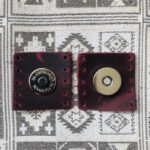 Gümüş Mıknatıslı Kare Hakiki Deri Çanta Çıtçıtı