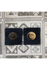 Altın Mıknatıslı Kare Hakiki Deri Çanta Çıtçıtı