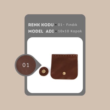 10x10 cm Deri Kapak
