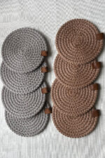 Bardak Altlığı, Çay Kahve Fincan Kupa Mum Altlığı Dekoratif Supla 12 Cm - Görsel 4