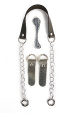 Gerçek Deri Ve Zincir, Yaylı Halka, Deri Böce, Mumlu Ip Takım Çanta Sapı (75 Cm) - Görsel 10