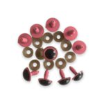 Amigurumi Vidali Göz Pembe Renk 16 Mm (10 Adet)