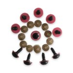 Amigurumi Vidali Göz Pembe Renk 14 mm 10 Adet