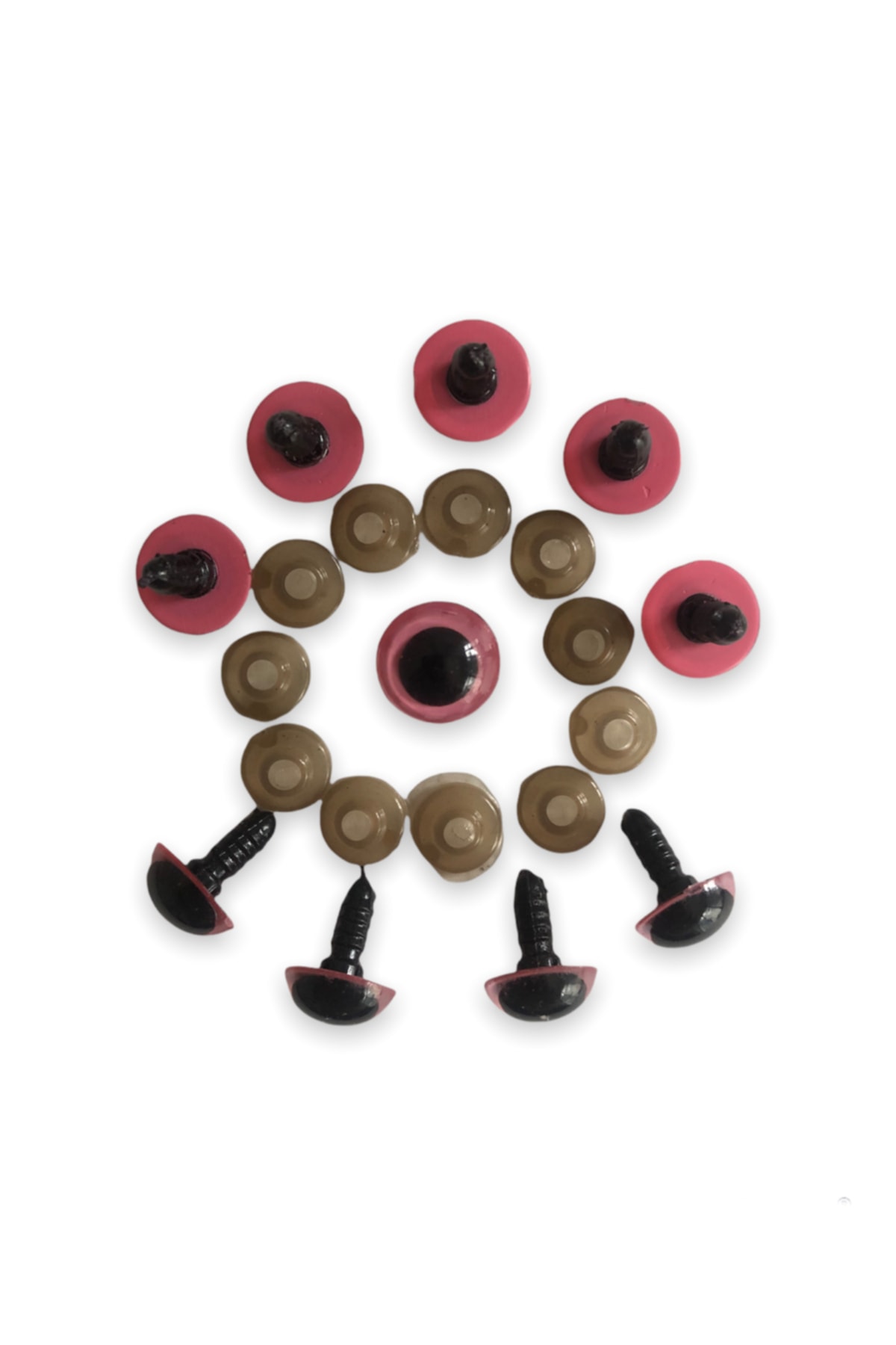 1_org_zoom-1052.jpg Amigurumi Vidali Göz Pembe Renk 14 mm 10 Adet - Görsel 1