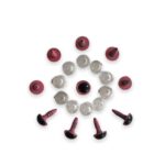 Amigurumi Vidali Göz Pembe Renk 10 Mm (10 Adet)