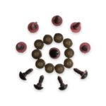 Amigurumi Vidali Göz Pembe Renk 12 Mm (10 Adet)