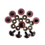 Amigurumi Vidali Göz Kırmızı Renk 18 mm 10 Adet