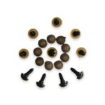 Amigurumi Vidali Göz Sarı Renk 12 Mm (10 Adet)