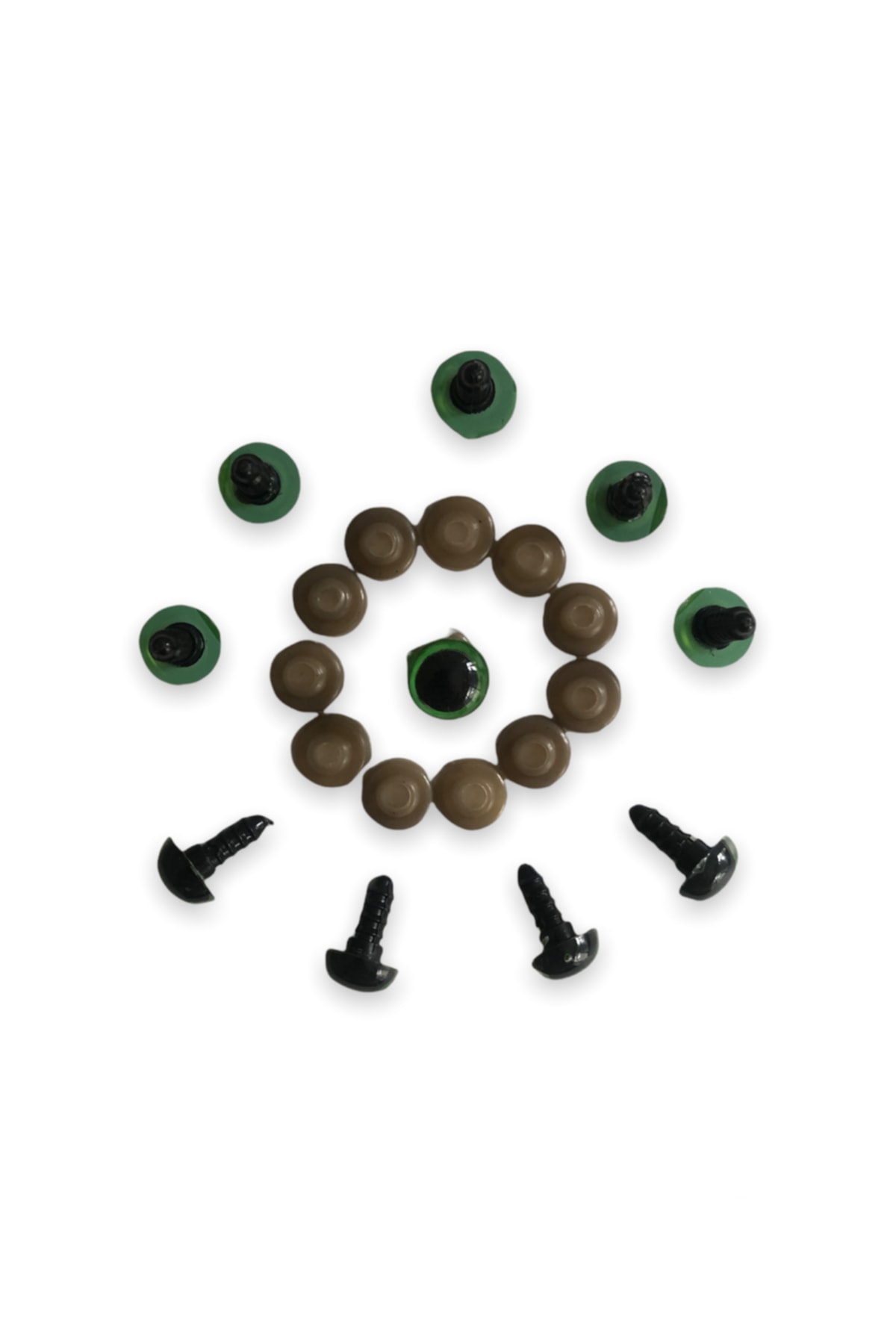 1_org_zoom-1059.jpg Amigurumi Vidali Göz Yeşil Renk 12 Mm (10 Adet) - Görsel 1