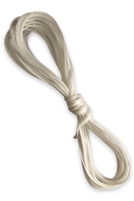 Mumlu Ip (1 Mm/3metre)- Tesbih Ipi,kolye Ve Takı Tasarım Ipi , Beyaz Renk