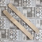 Gerçek Deri Tepsi Sapı (çift - 22 Cm) - Kemik Rengi