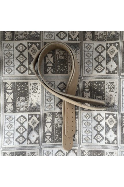 Hakiki Deri Çanta Tutma Sapı (çift - 40 Cm) - Kemik Rengi