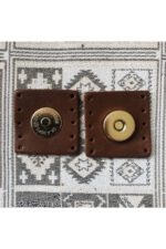 Altın Mıknatıslı Kare Hakiki Deri Çanta Çıtçıtı - Görsel 5