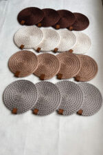 Bardak Altlığı, Çay Kahve Fincan Kupa Mum Altlığı Dekoratif Supla 12 Cm - Görsel 12