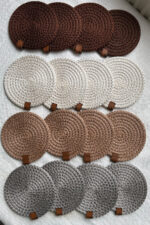 Bardak Altlığı, Çay Kahve Fincan Kupa Mum Altlığı Dekoratif Supla 12 Cm - Görsel 13