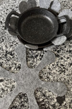 12'li Tava Koruyucu Keçe Set, Kalın Tencere Keçe Ayırıcı, Tava Çizdirmez - Gri 30x30 cm