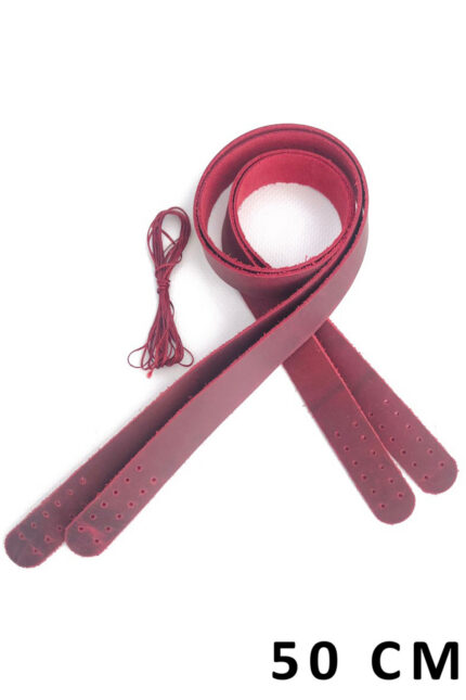 Hakiki Deri Dikilebilir Çanta Sapı (çift/50 Cm)