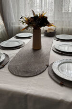 Runner, Supla, Bardak Altlığı Set- 6 Supla, 1 Runner, 6 Bardak Altlığı - Görsel 4