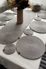 Runner, Supla, Bardak Altlığı Set- 6 Supla, 1 Runner, 6 Bardak Altlığı - Görsel 5