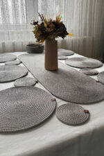 Runner, Supla, Bardak Altlığı Set- 6 Supla, 1 Runner, 6 Bardak Altlığı - Görsel 6