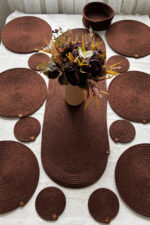 Runner, Supla, Bardak Altlığı Set- 6 Supla, 1 Runner, 6 Bardak Altlığı - Görsel 8