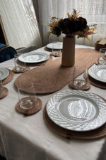 Runner, Supla, Bardak Altlığı Set- 6 Supla, 1 Runner, 6 Bardak Altlığı - Görsel 11