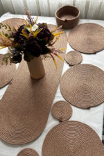 Runner, Supla, Bardak Altlığı Set- 6 Supla, 1 Runner, 6 Bardak Altlığı - Görsel 12