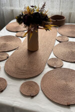 Runner, Supla, Bardak Altlığı Set- 6 Supla, 1 Runner, 6 Bardak Altlığı - Görsel 14