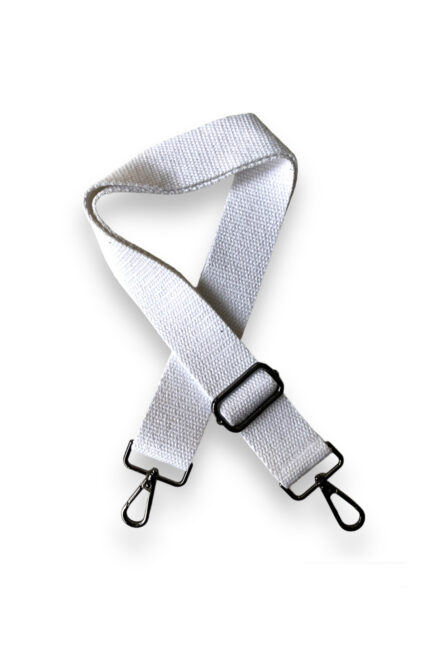 Pamuklu Çanta Askısı, Kaliteli Siyah Renk Aksesuarlı (120 cm)