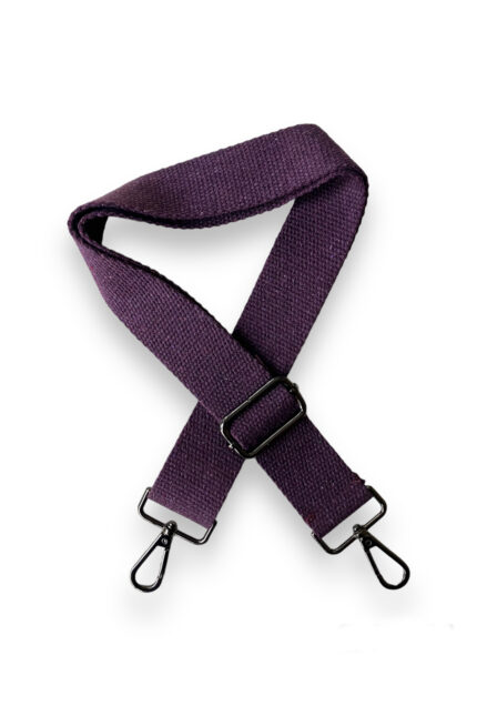 Pamuklu Çanta Askısı, Kaliteli Siyah Renk Aksesuarlı (120 cm)