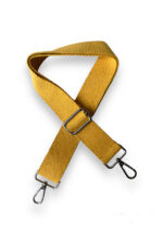 Pamuklu Çanta Askısı, Kaliteli Gümüş Renk Aksesuarlı (120 cm) - Görsel 5