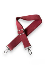 Pamuklu Çanta Askısı, Kaliteli Gümüş Renk Aksesuarlı (120 cm) - Görsel 9