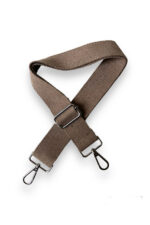 Pamuklu Çanta Askısı, Kaliteli Gümüş Renk Aksesuarlı (120 cm) - Görsel 21