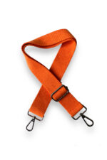 Pamuklu Çanta Askısı, Kaliteli Gümüş Renk Aksesuarlı (120 cm) - Görsel 37