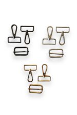 Pamuklu Çanta Askısı, Kaliteli Gümüş Renk Aksesuarlı (120 cm) - Görsel 48