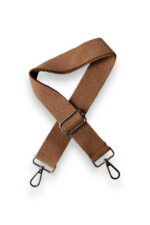 Pamuklu Çanta Askısı, Kaliteli Gümüş Renk Aksesuarlı (120 cm) - Görsel 61