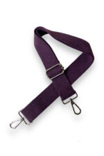 Pamuklu Çanta Askısı, Kaliteli Gümüş Renk Aksesuarlı (120 cm)