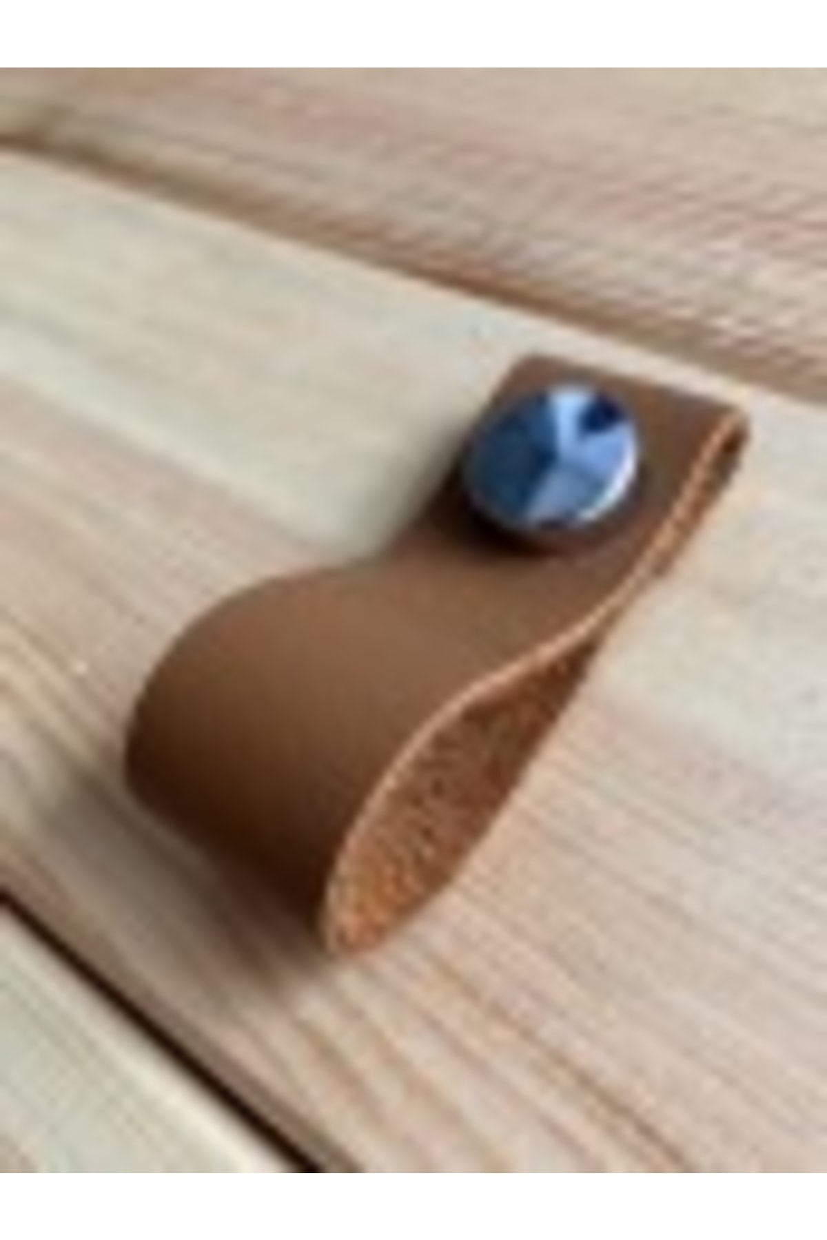 1_org_zoom-641.jpg Hakiki Deri Dolap Düğme Kulp - Camel (5 Adet) - Görsel 1