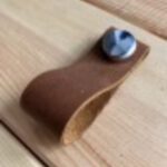 Hakiki Deri Dolap Düğme Kulp - Crazy Camel (5 Adet)