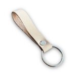 Hakiki Deri Anahtarlık - Gümüş Aksesuar - Kemik