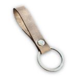 Hakiki Deri Anahtarlık - Gümüş Aksesuar - Crazy Kum