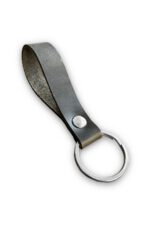 Hakiki Deri Anahtarlık - Gümüş Aksesuar - Crazy Haki