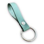 Hakiki Deri Anahtarlık - Gümüş Aksesuar - Yeşil