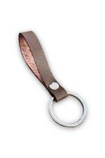 Hakiki Deri Anahtarlık - Gümüş Aksesuar - Fındık