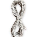 Hediye Paketleme Süs İpi 3 mt Gri Beyaz