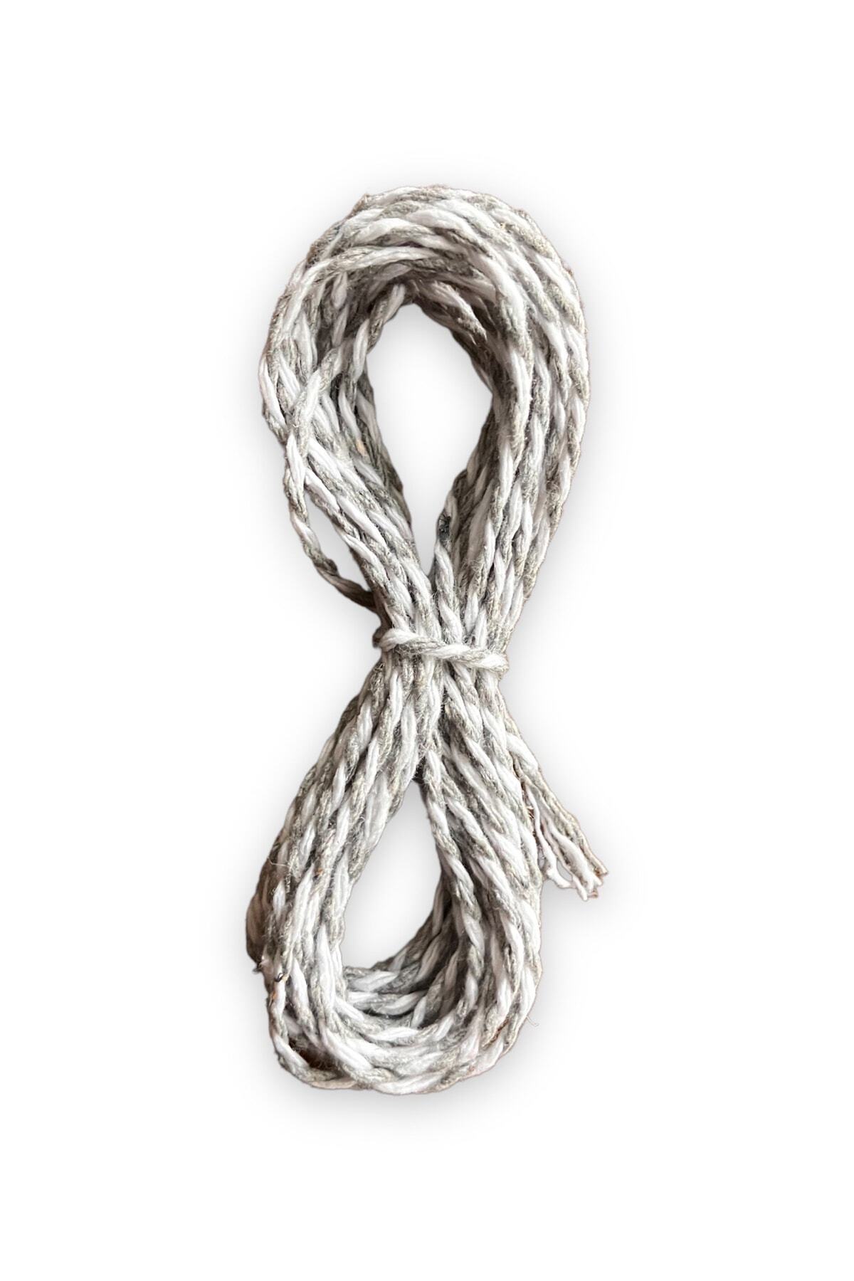 1_org_zoom-750.jpg Hediye Paketleme Süs İpi 3 mt Gri Beyaz - Görsel 1