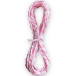 Hediye Paketleme Ipi, Süs Ipi - 3 Metre - Pembe Beyaz Renk