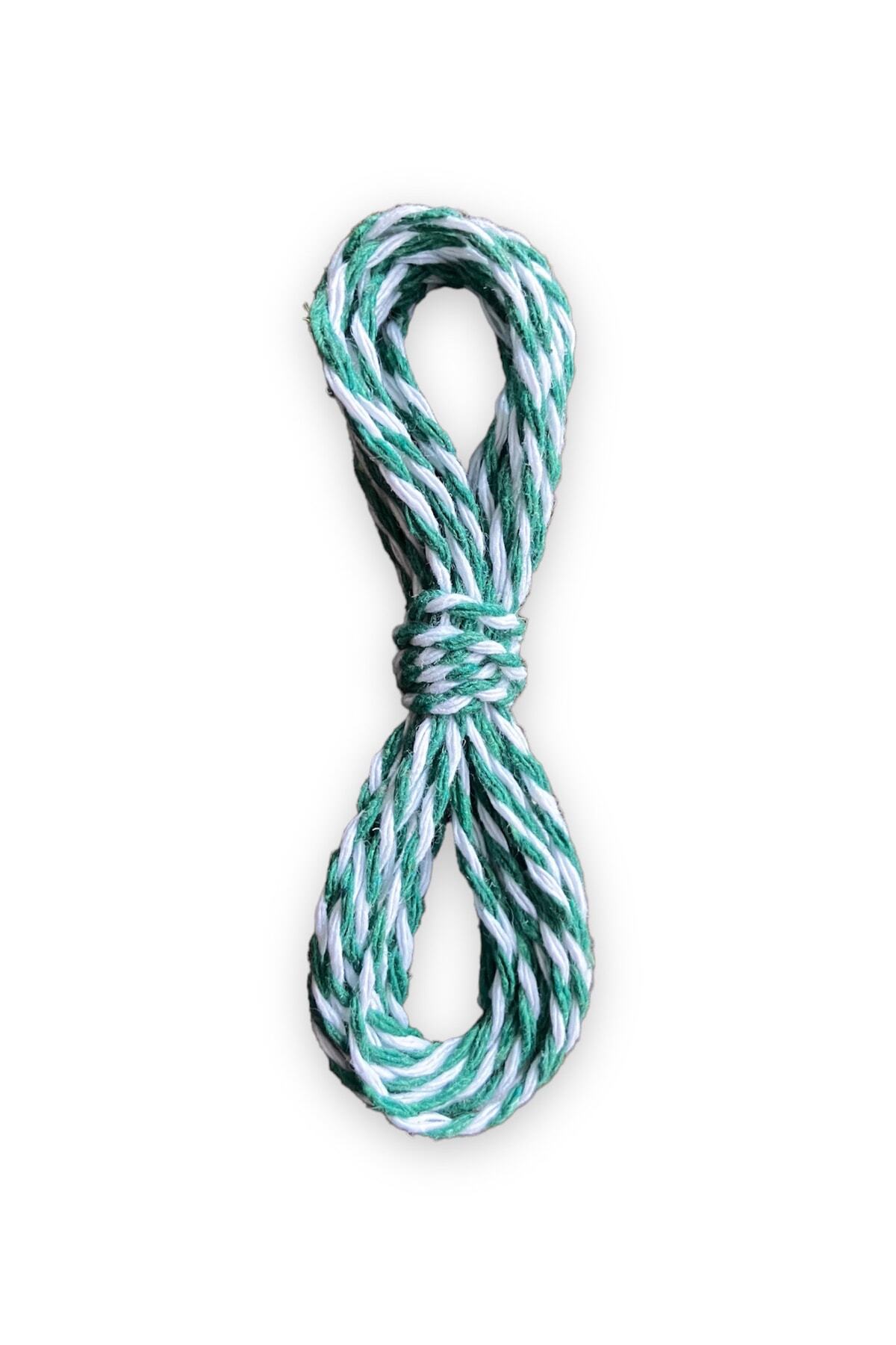 1_org_zoom-756.jpg Paketleme Ipi, Süs Ipi - 3 Metre - Yeşil Beyaz Renk - Görsel 1