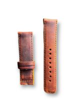 Hakiki Deri Saat Kordonu Dikişli 22mm - Görsel 5