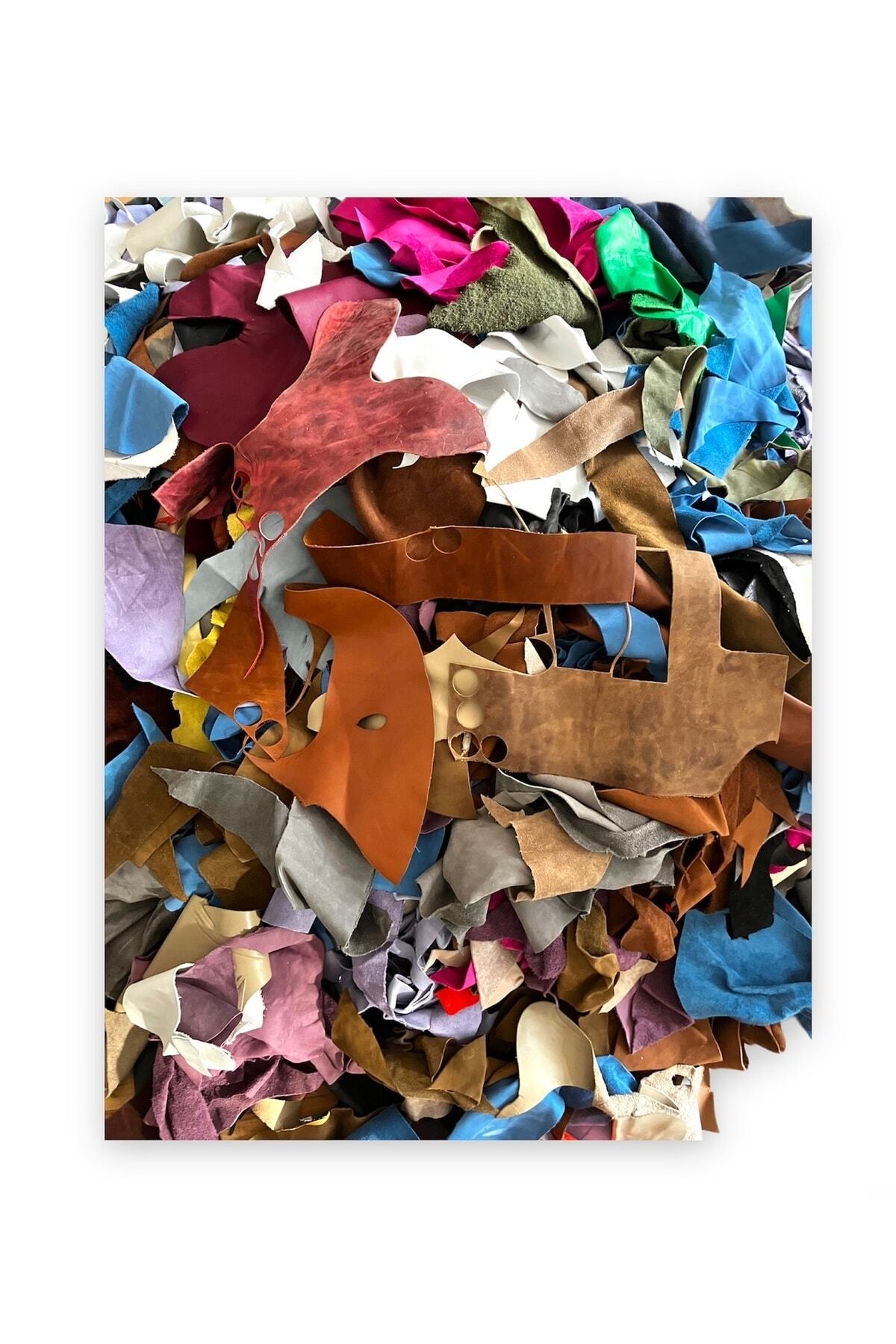 1_org_zoom-812.jpg Hakiki Deri, Karışık Parça Çok Amaçlı Deri - 10 Kilo - Görsel 1